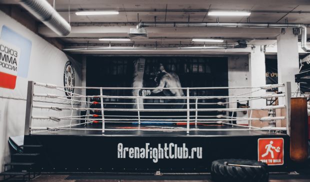 Фотография Зал для единоборств(профессиональный боксёрский ринг) в Клубе Единоборств 