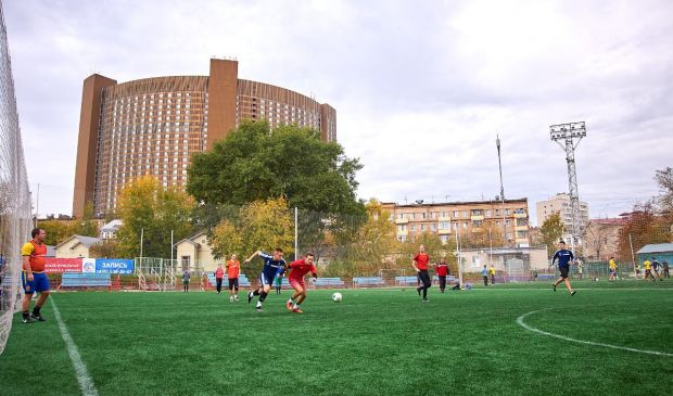 Фотография Стадион им. В.А. Мягкова (СпортВсегда ВДНХ): открытое поле для мини-футбола с искусственной травой