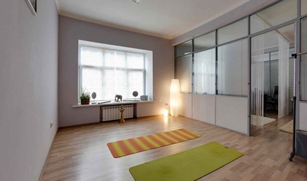 Фотография Зал для индивидуальных практик 18 кв.м. в ANANDA YOGA MOSCOW