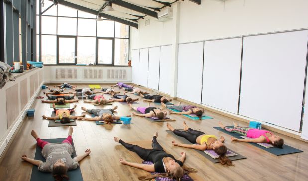 Фотография Зал 78 кв.м. студии йоги и фитнеса 