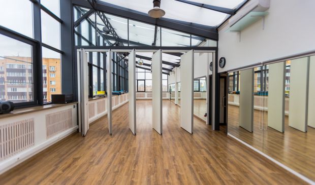 Фотография Зал 30 кв.м. студии йоги и фитнеса 