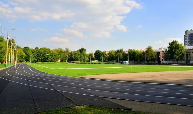 Фотография Футбольное поле на стадионе 