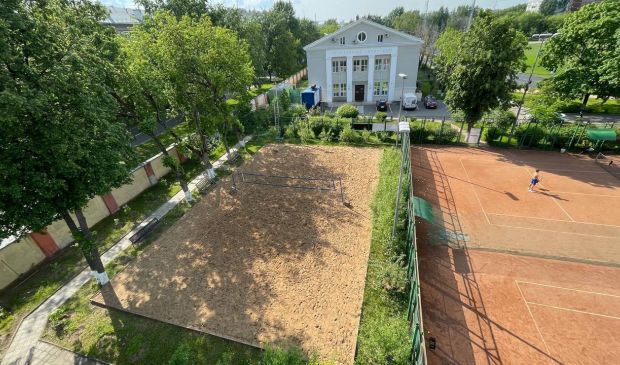 Фотография Площадка для пляжного волейбола на стадионе 