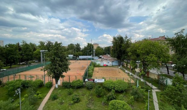 Фотография Площадка для пляжного волейбола на стадионе 