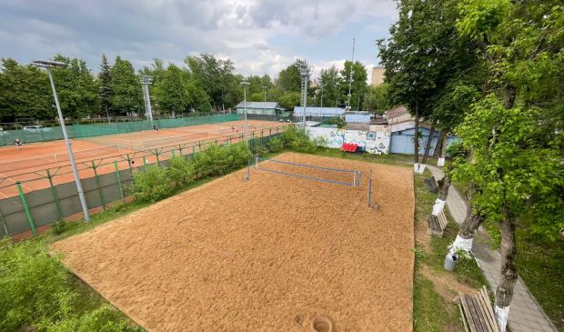 Фотография Площадка для пляжного волейбола на стадионе 