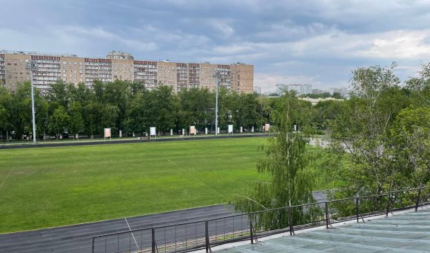 Фотография Футбольное поле на стадионе 