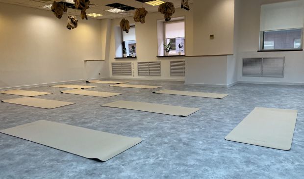 Фотография Зал 73 кв.м с зеркалами и гамаками 