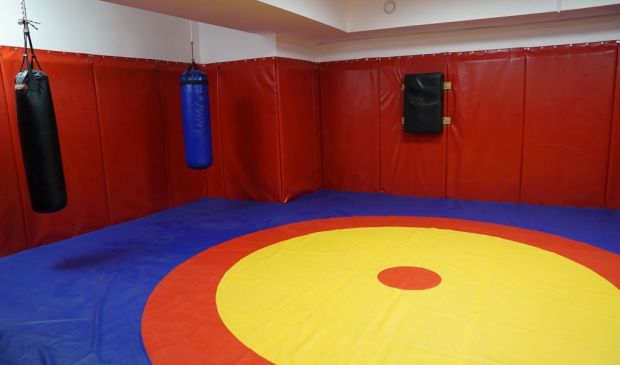 Фотография Борцовский зал с мешками в Спортивном комплексе 