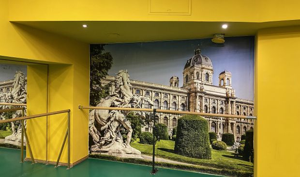 Фотография Зеленый зал для танцев в студии 5Life