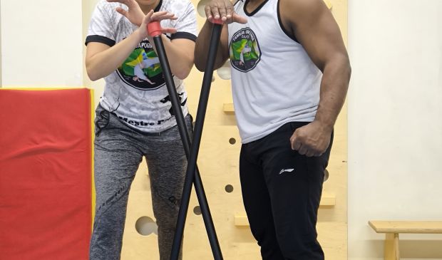 Фотография Капоэйра в г.Московский с мастером из Бразилии в Школе капоэйры FGR