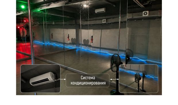 Фотография Пилонный зал для танцев в студии 5Life