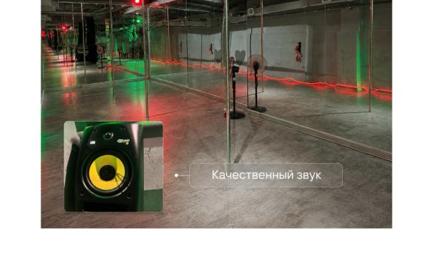 Фотография Пилонный зал для танцев в студии 5Life
