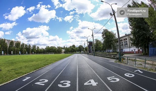 Фотография Футбольное поле на стадионе 